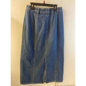Kim Rogers maxi skirt denim Jean 8p petite